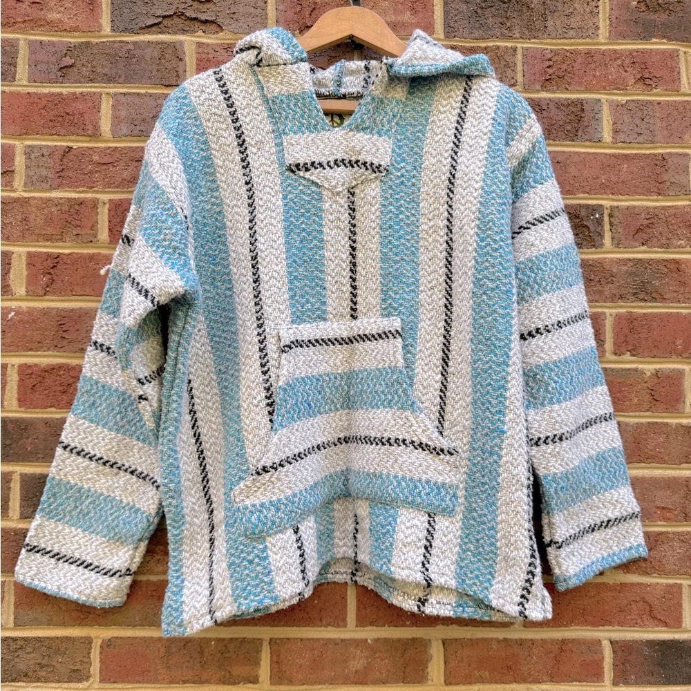 Baja Joe Pullover Drug Rug Blanket Hoodie Poncho​